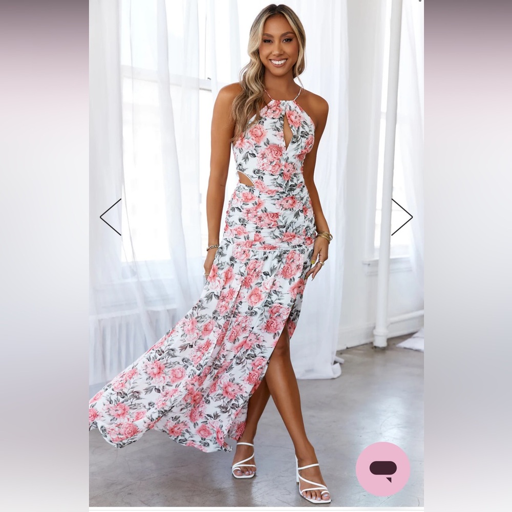 HELLO MOLLY JUST US MAXI DRESS WHITE